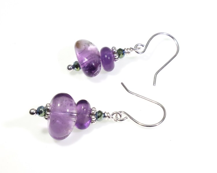Amethyst Crystal Earrings