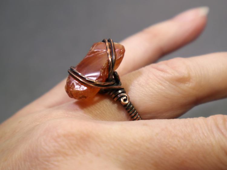 Raw Carnelian Ring