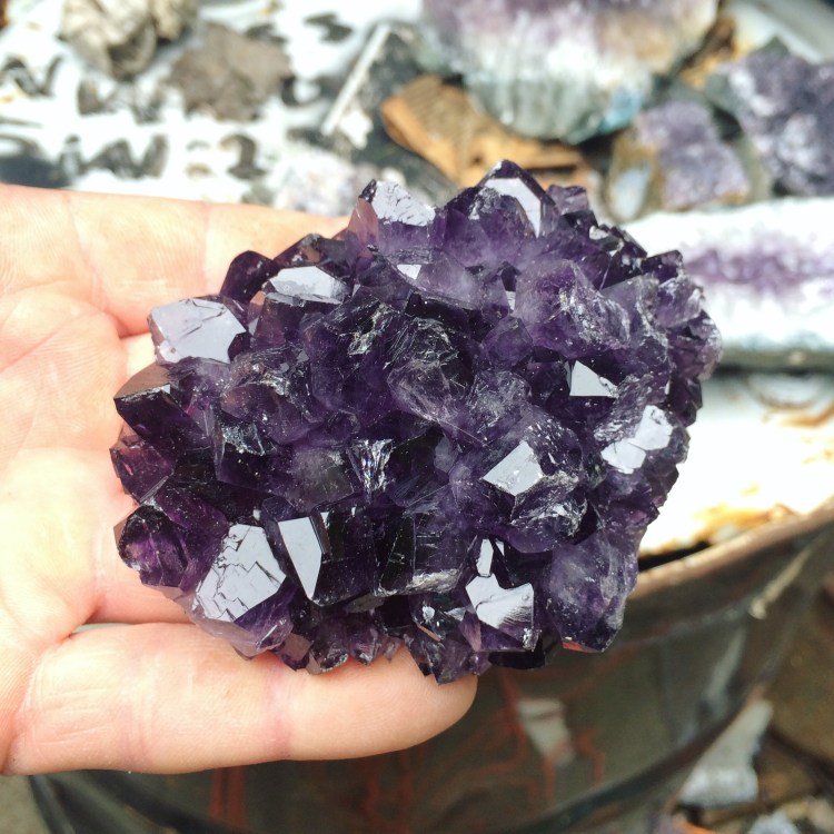 Uruguayan Amethyst Hedgehog Cluster