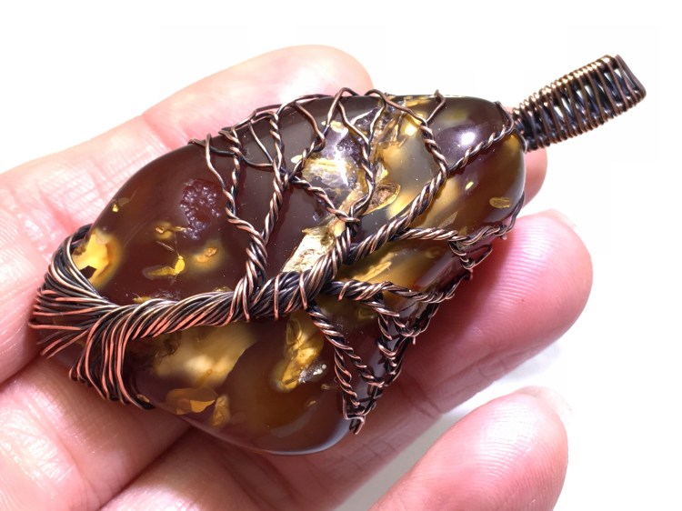 Washington Carnelian Tree Of Life Pendant