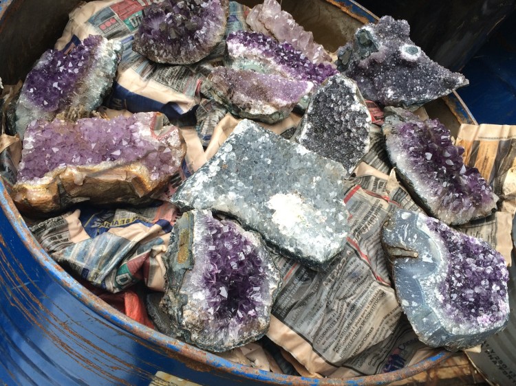 Barrel of Uruguayan Amethyst