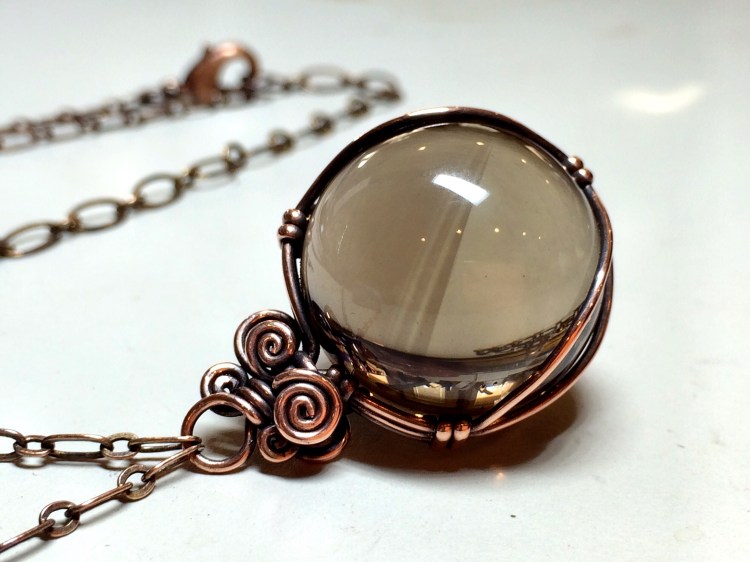 Smoky Quartz Sphere Pendant