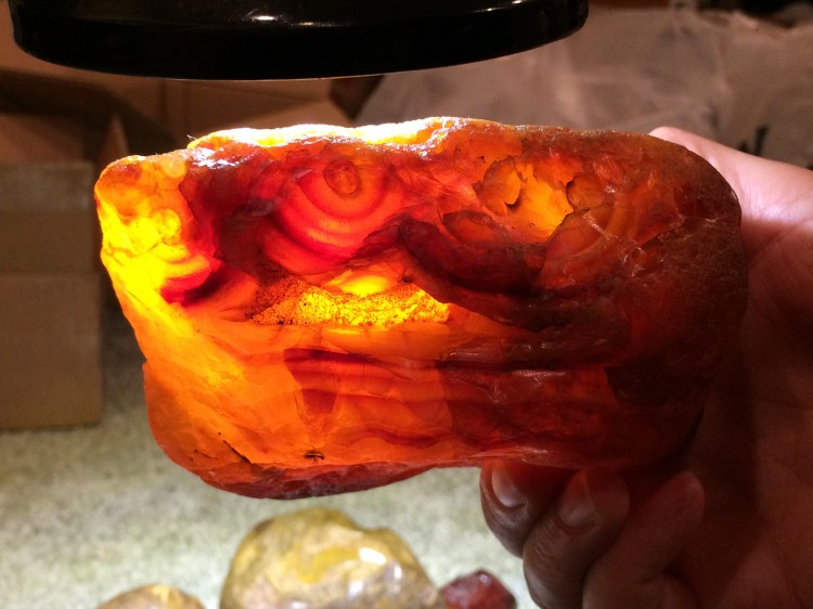 Carnelian Agate with Orbs I found in Southwest Washington