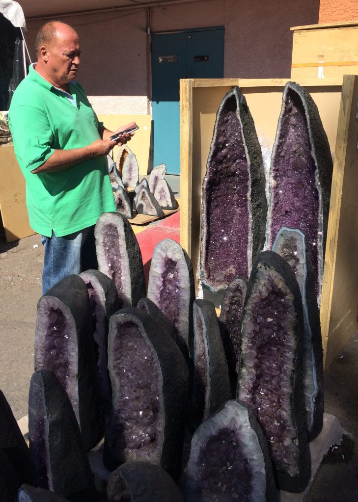 Amethyst Cathedrals at Tucson Gem Show