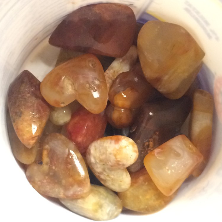 Cutting Hearts Using Carnelians from Washington State