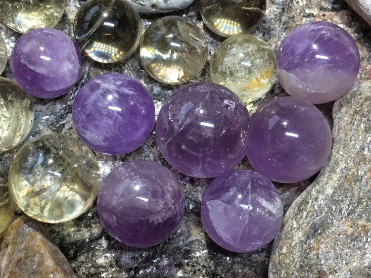 Amethyst Spheres