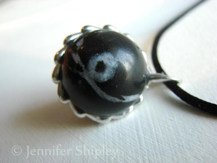 Morion Sphere Pendant