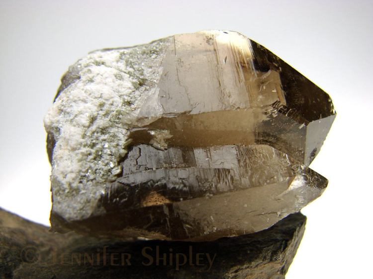 Smoky Quartz with Orthoclase